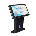 Терминал информационный «Tactile-VERT-1(43)D», горизонтальный, с тактильным управлением, со стандартным ПО, с индукционной системой, с ИБП, М4