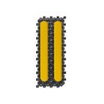 Модуль черный «ТифлоПол-10» с индикаторами (полоса), в сборе, 120x300 мм
