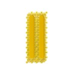 Модуль желтый «ТифлоПол-10» с индикаторами (полоса), в сборе, 120x300 мм