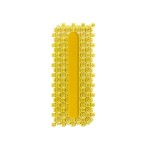 Модуль желтый «ТифлоПол-10» с индикатором (полоса), в сборе, 120x300 мм