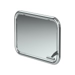 Зеркало поворотное, для МГН, травмобезопасное, нержавеющая сталь, 500x700 мм